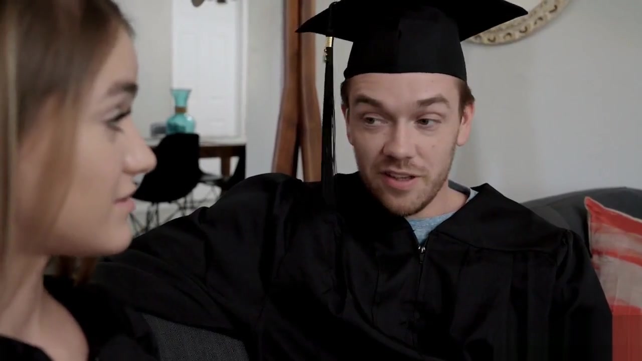 Got to fuck my big ass stepsister after our graduation
