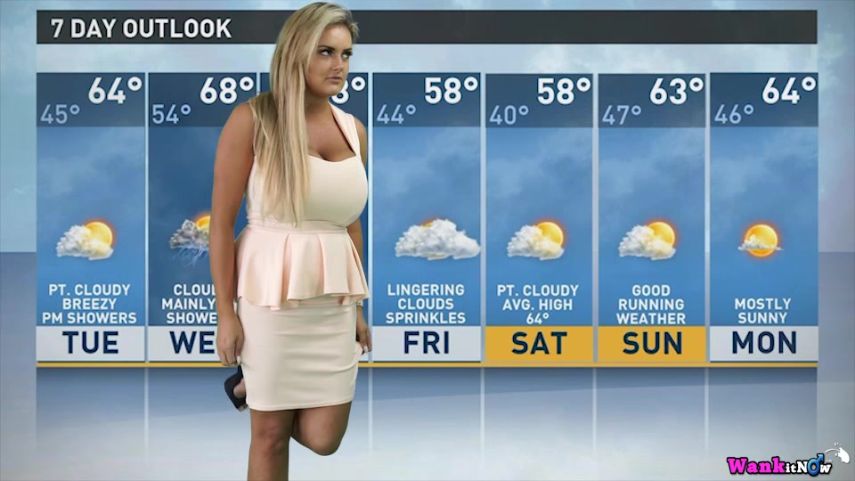 Katie T - Naughty Weather Girl - Sexy Videos - WankitNow