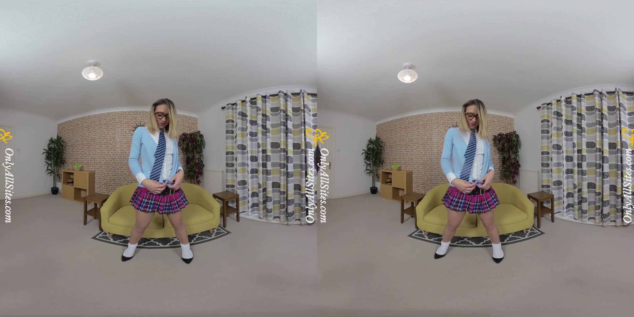 Samantha - Dirty Samantha Strips After Class - OnlyTease