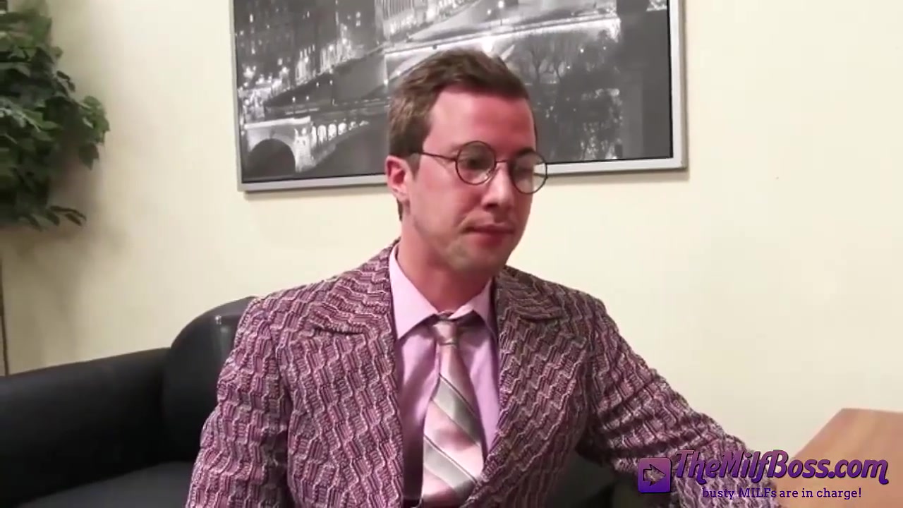 Spicy Office Blonde With Glasses