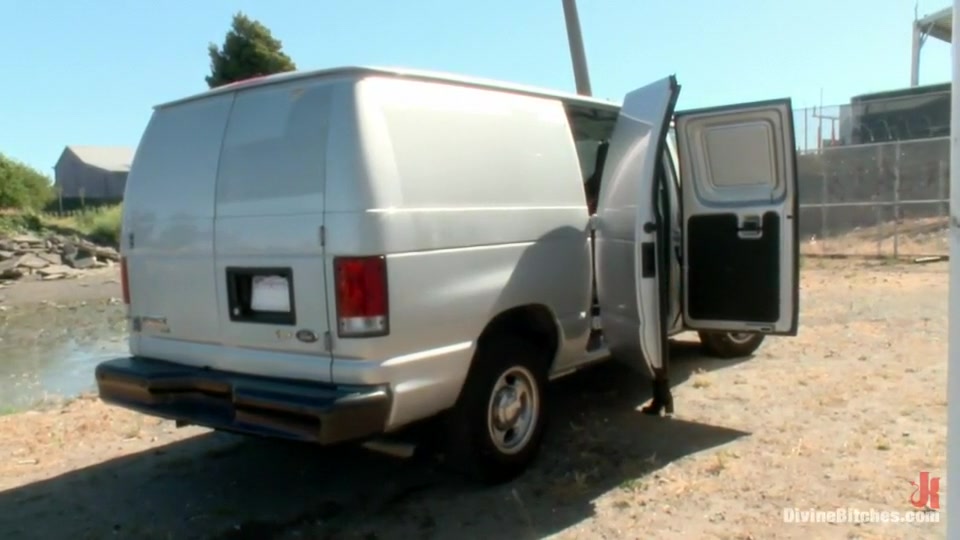 Construction worker ass-fucked and humiliated in the back of a van.