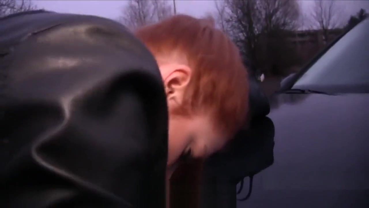 Dude banging redhead teen 18+ outdoors