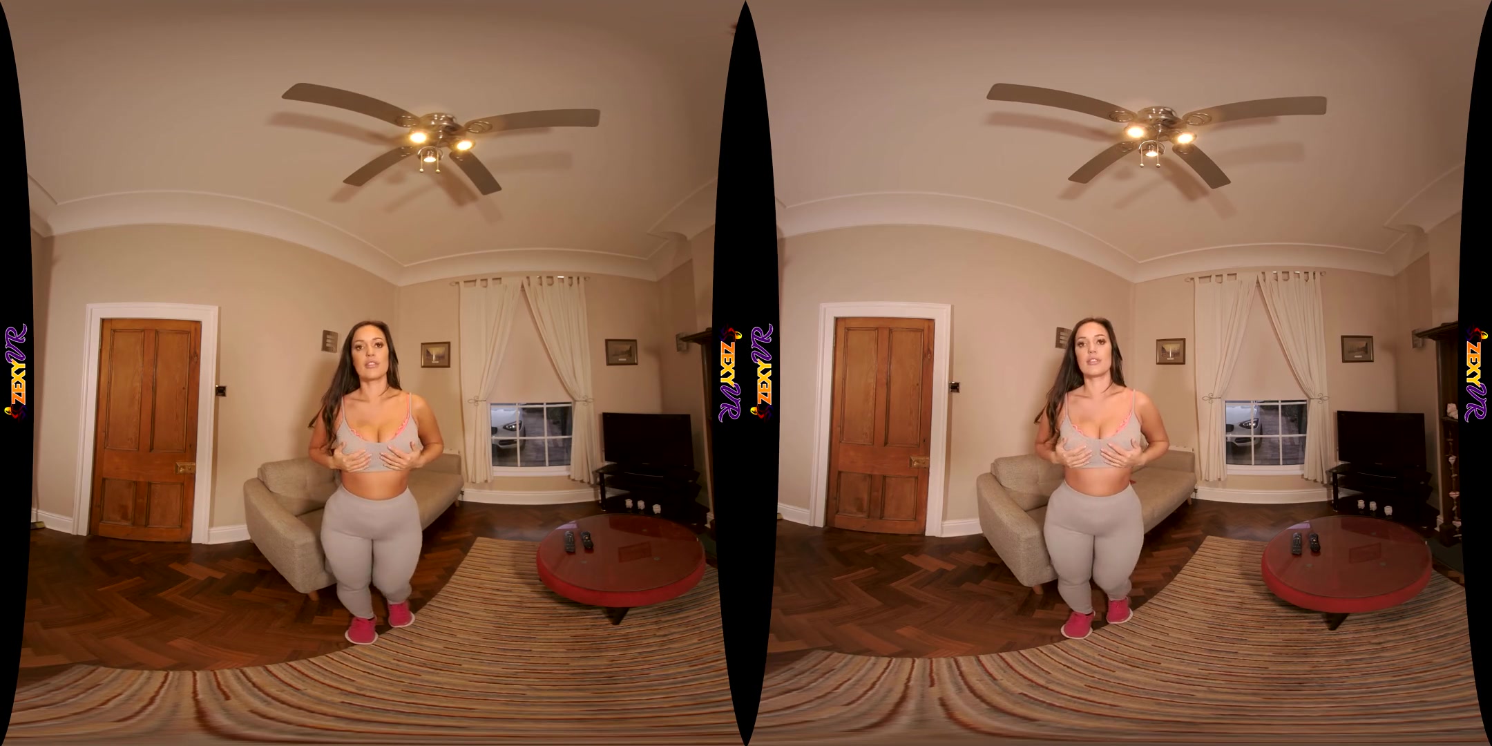 Help Me Undress - Big Ass Big Tits Yoga Pants Striptease