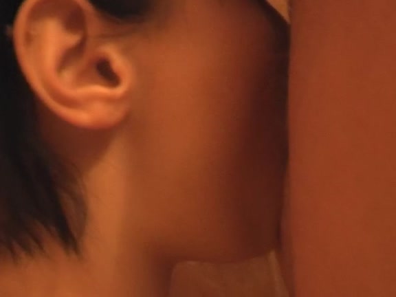 Babe strokes boyfriend's ramrod with feet