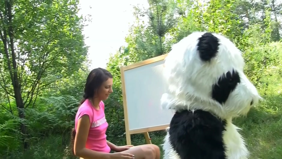 Cute lassie gets fucked by a funny sex toy