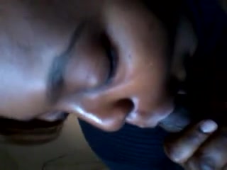 Ebony girlfriend can't live a day without my schlong