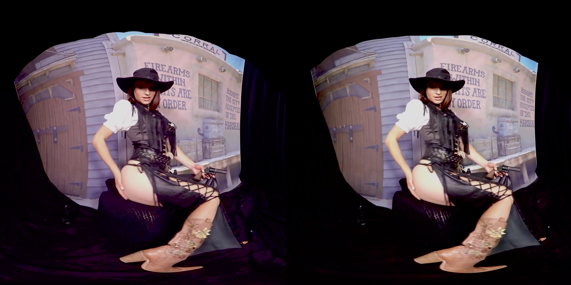 404 - Victoria Daniels; Sexy Cowboy Cosplay Solo Masturbation
