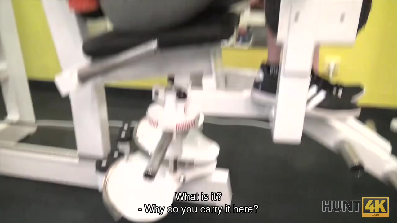 HUNT4K. Slender teen 18+ interrupted training to be fucked for money