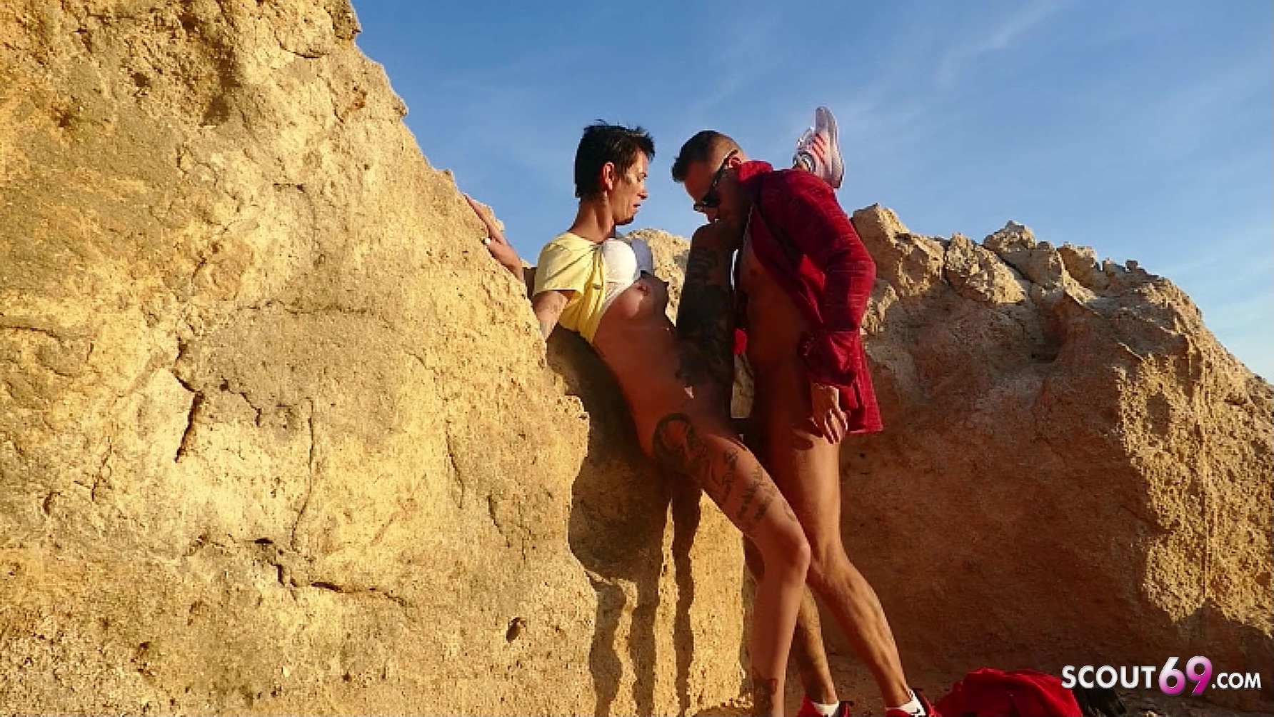 German Crazy Mature Wife - Seduce To Outdoor Cheating Sex At The Beach