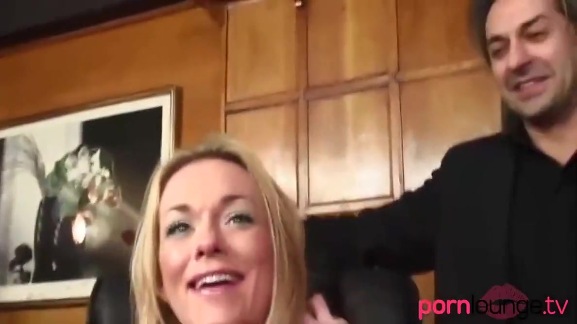 Busty Blonde Takes Cocks In Her Mouth