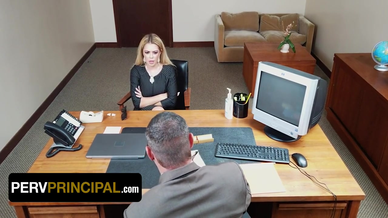 Petite Stepmom Satisfies Principal To Avoid Expulsion - Vivianne De Silva, Vivi Anne And De Silva
