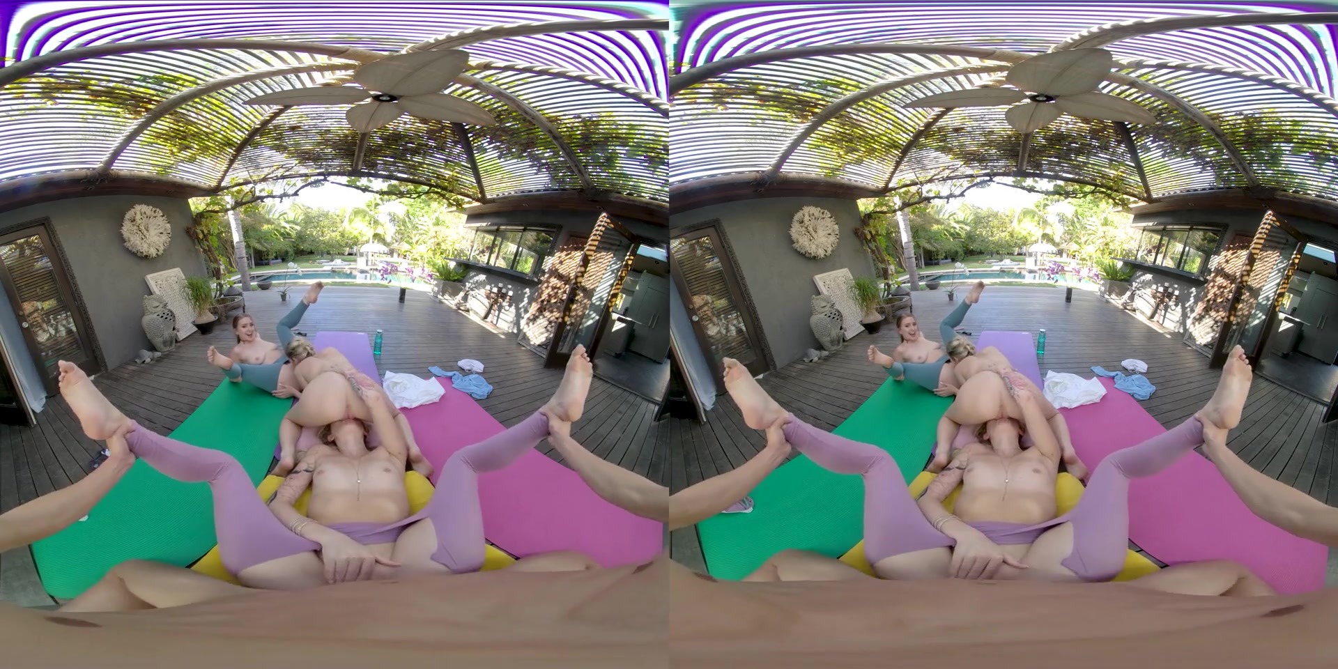 Charlotte Sins & Delilah Day & Laney Grey in Yoga Hosers VR Porn Video - VRBangers