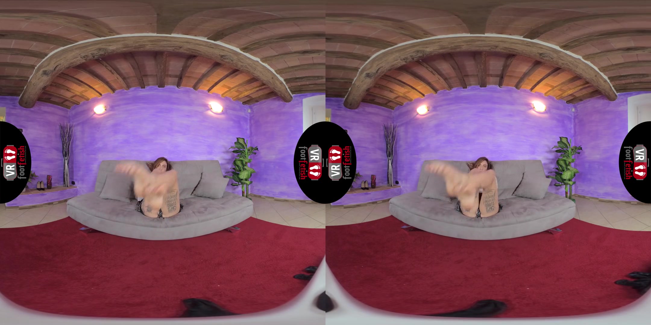 Gorgeously Seductive Aradia Shows Off Her Fabulous Feet - Virtual Reality Foot Fetish Special