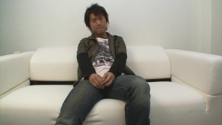 Japanese dude puts on kinky womens underwear and jerks off