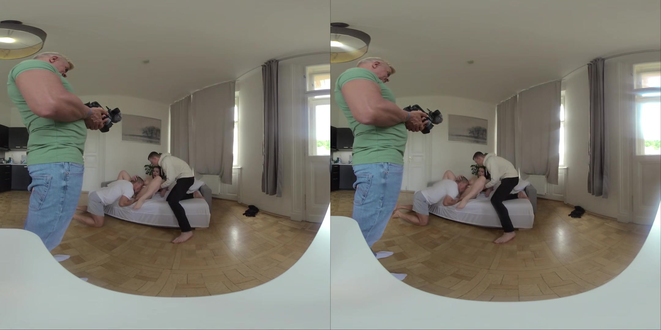 Lady Gang - Yoga Threesome W Huge Cock Jocks - Behind The Scenes Vr Part One