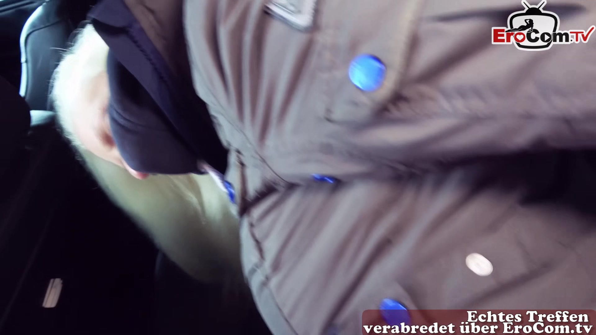 German blonde skinny amateur teen 18+ at public pick up in garage sexdate pov