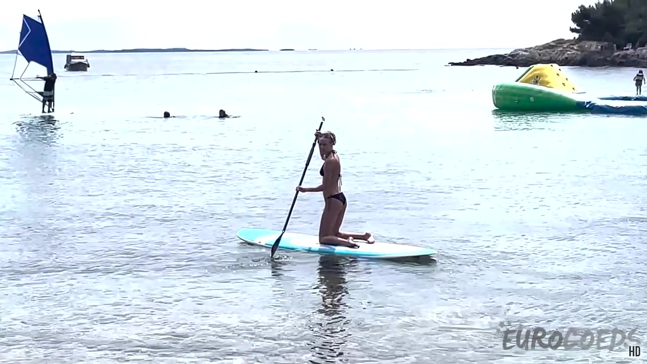 Paddle Boarding And Sunbathing Babes On Vacation Miss Pussycat With Rebeka Ruby Adriana And Sammy