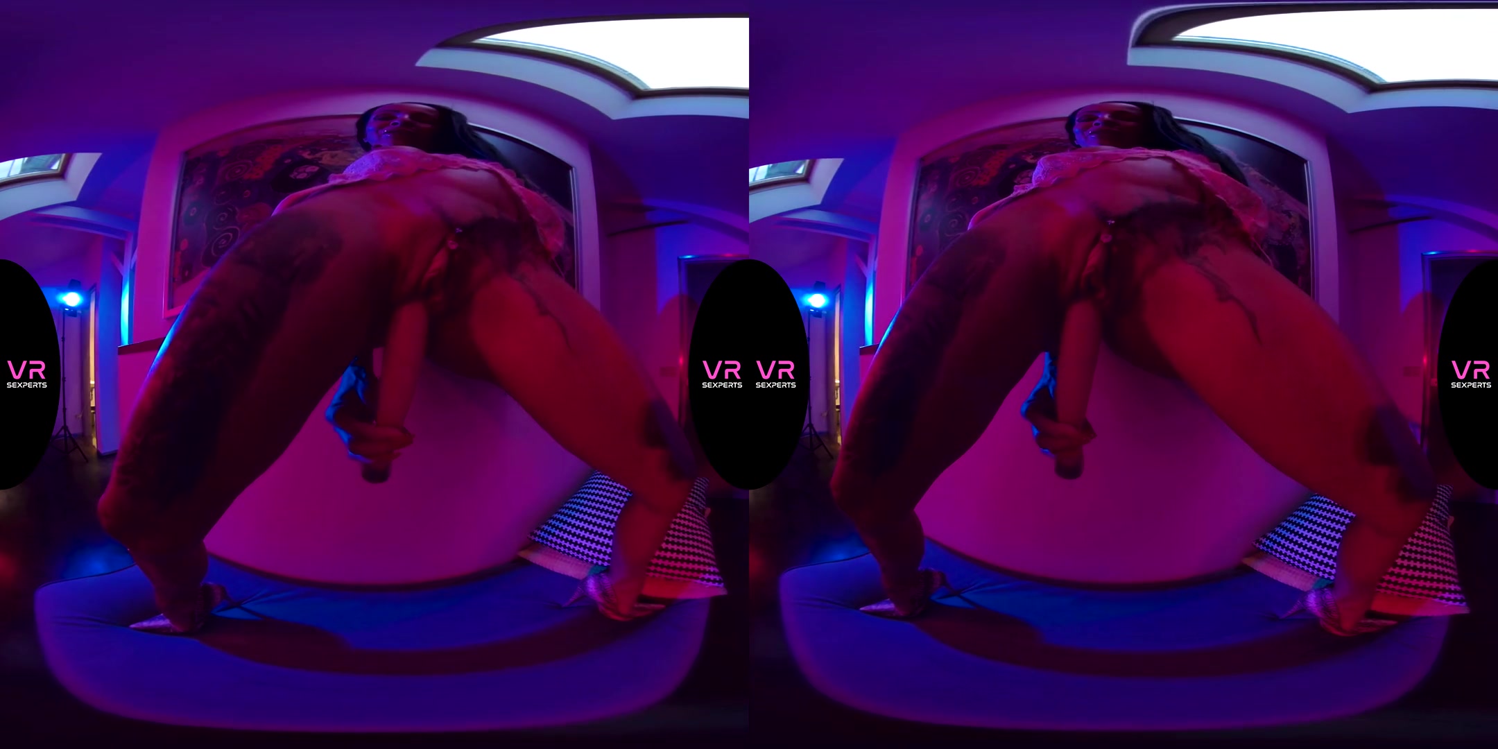 Under The Neon Lights - Horny Stripper Toying