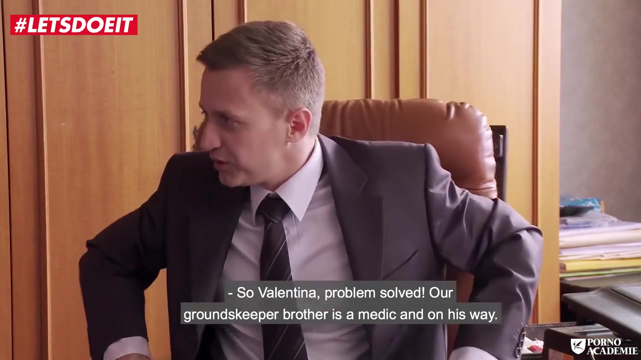 Valentina Ricci - French College Girl Has A 3some With The Principal And Doctor