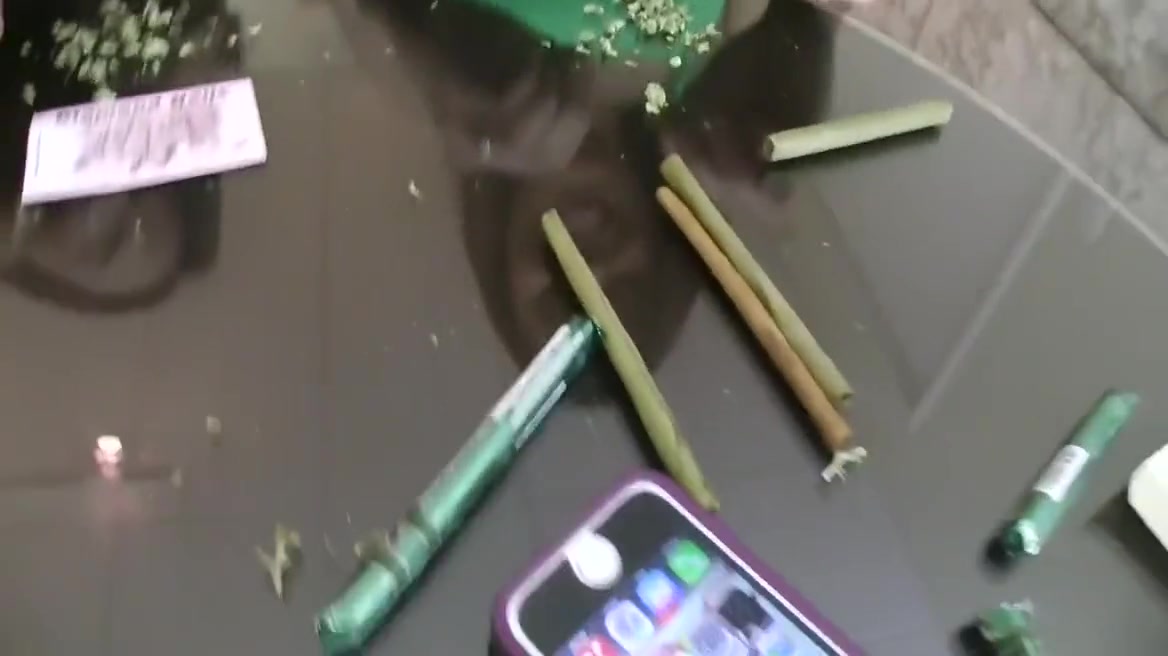 Hot Stoner Girls Share A Huge Cock