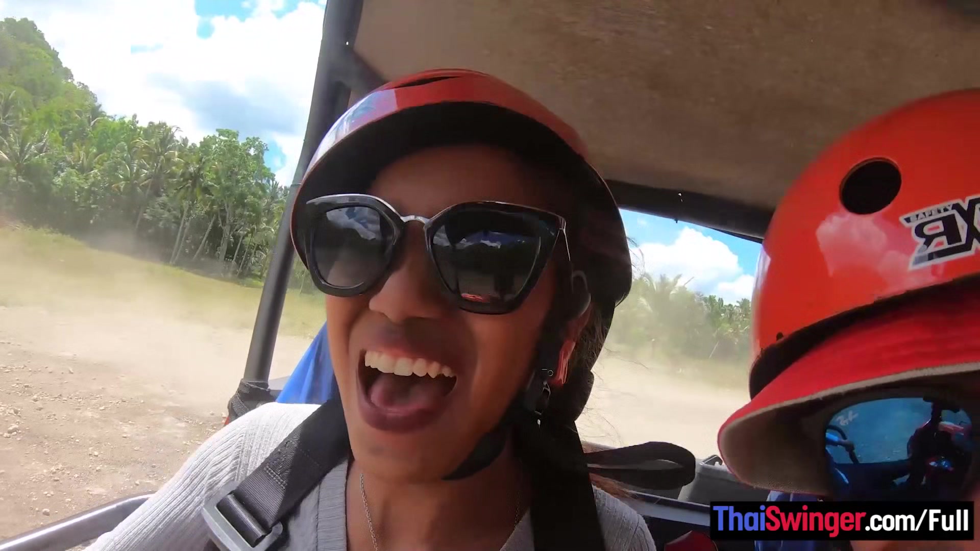 ATV buggy tour with his Thai girlfriend had them fucking at home afterwards