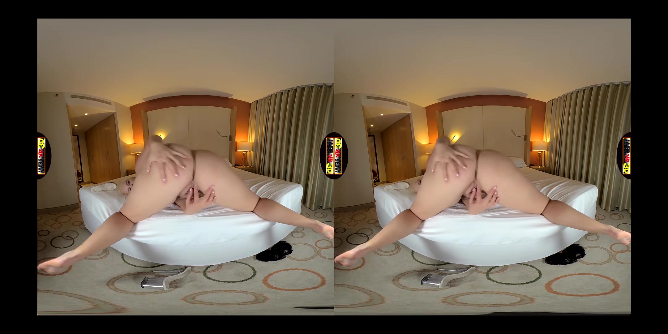 Mia Bitch - Let's Scratch Your Balls... - Blonde Lingerie Striptease Fingering