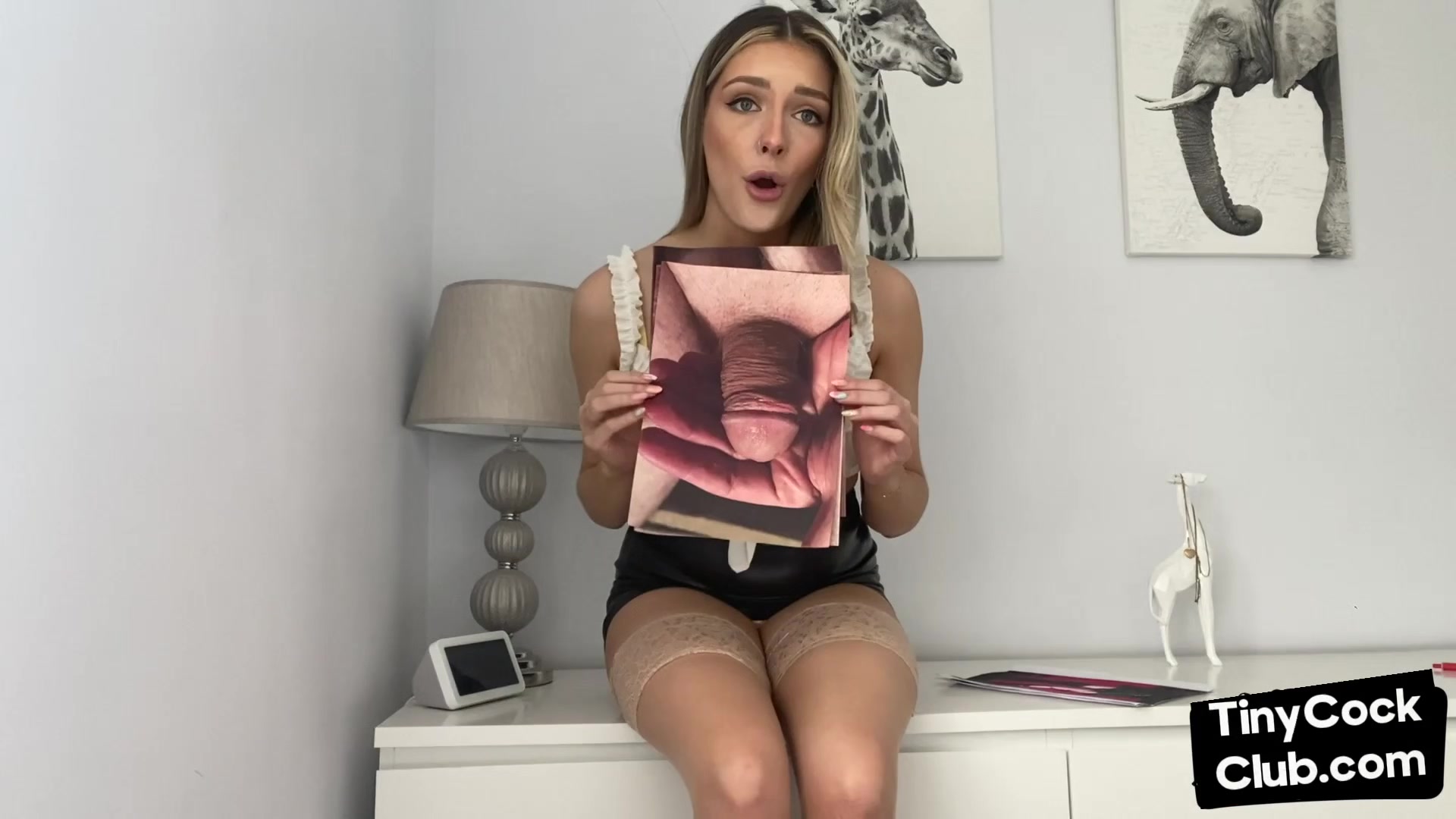 SPH amateur babe humiliates small cocks in solo dirty talk