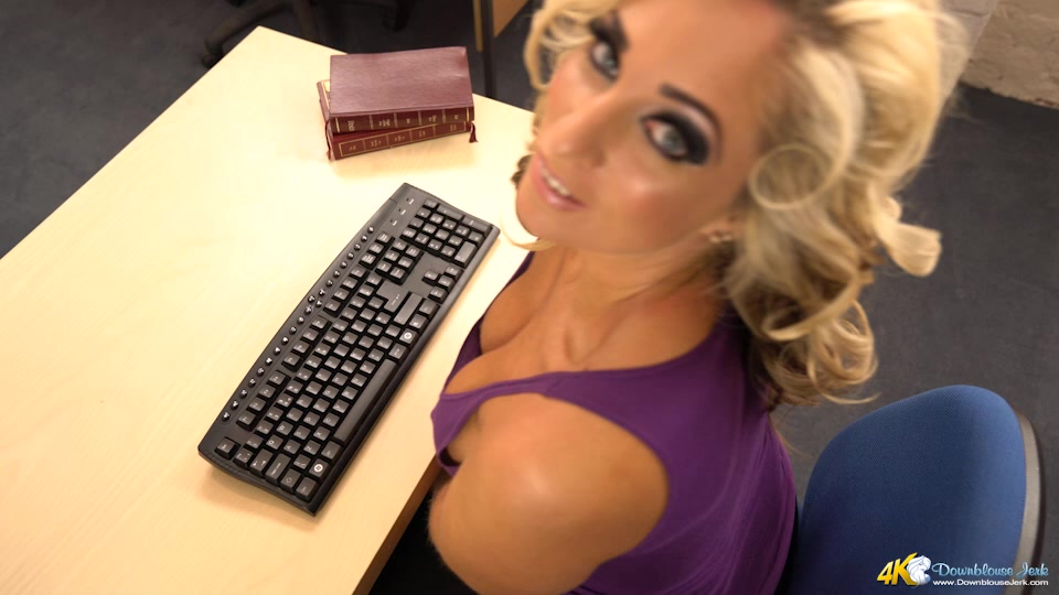 Kellie O'Brian in Office Distractions - DownblouseJerk