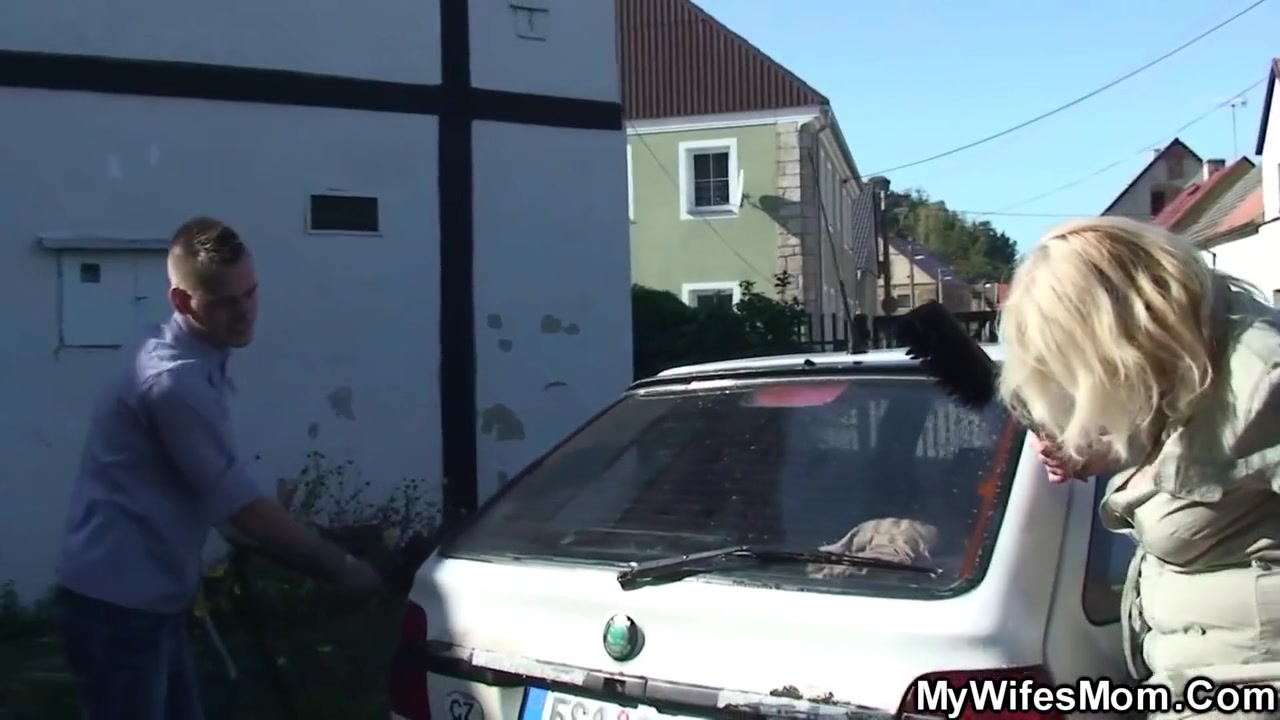 Old Woman With Rides His Cock - Huge Boobs