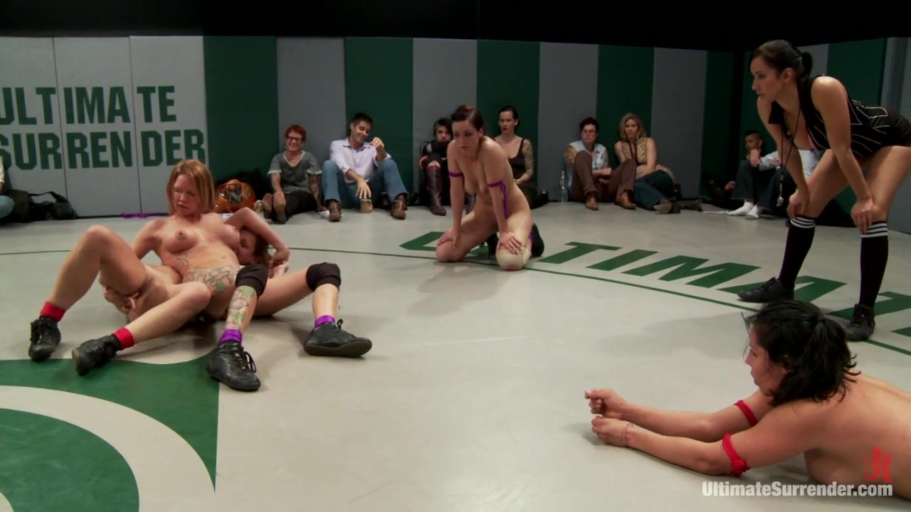 Rd 3/4 Of Feb's Live Tag Team Match: Action, Devastating Scissor Locks, Scarf Chokes. Hot - Publicdisgrace
