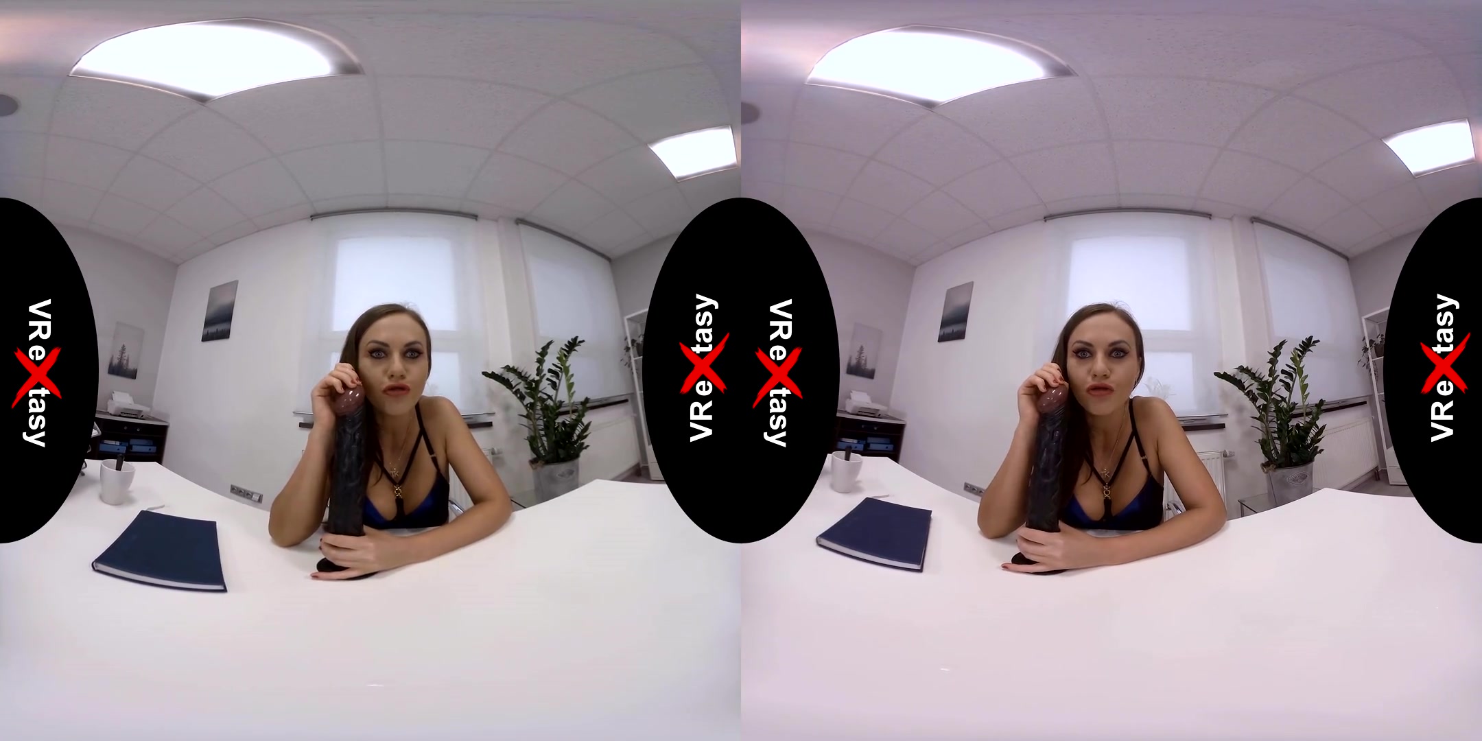 Tina Kay - JOI in the Office - Toying Shaved Femdom