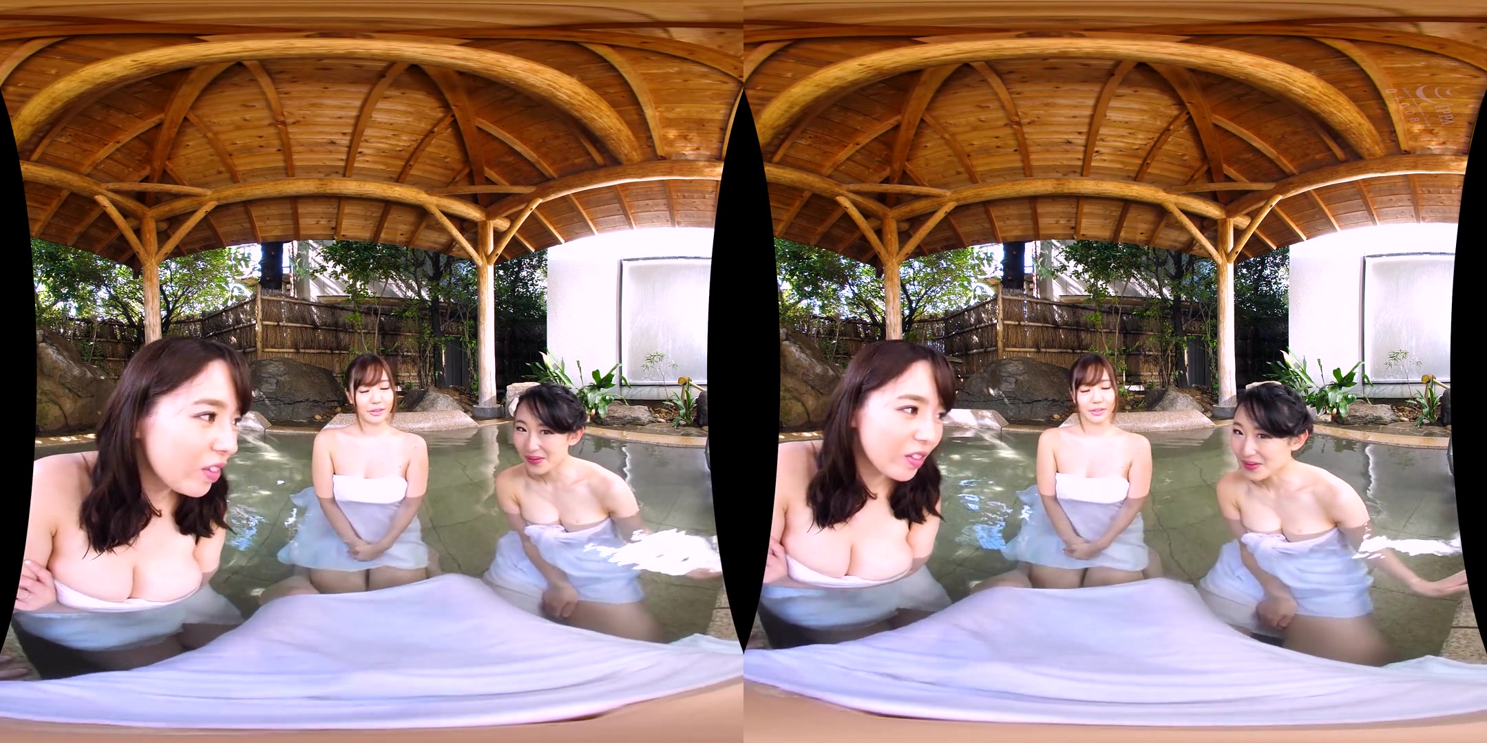 Sarina Kurokawa & Natsuko Mishima & Hotaru Mori in Sarina Kurokawa, Natsuko Mishima, and Hotaru Mori Busty Cheating Wives Mixed Bathing Harem 1 - TMAVR