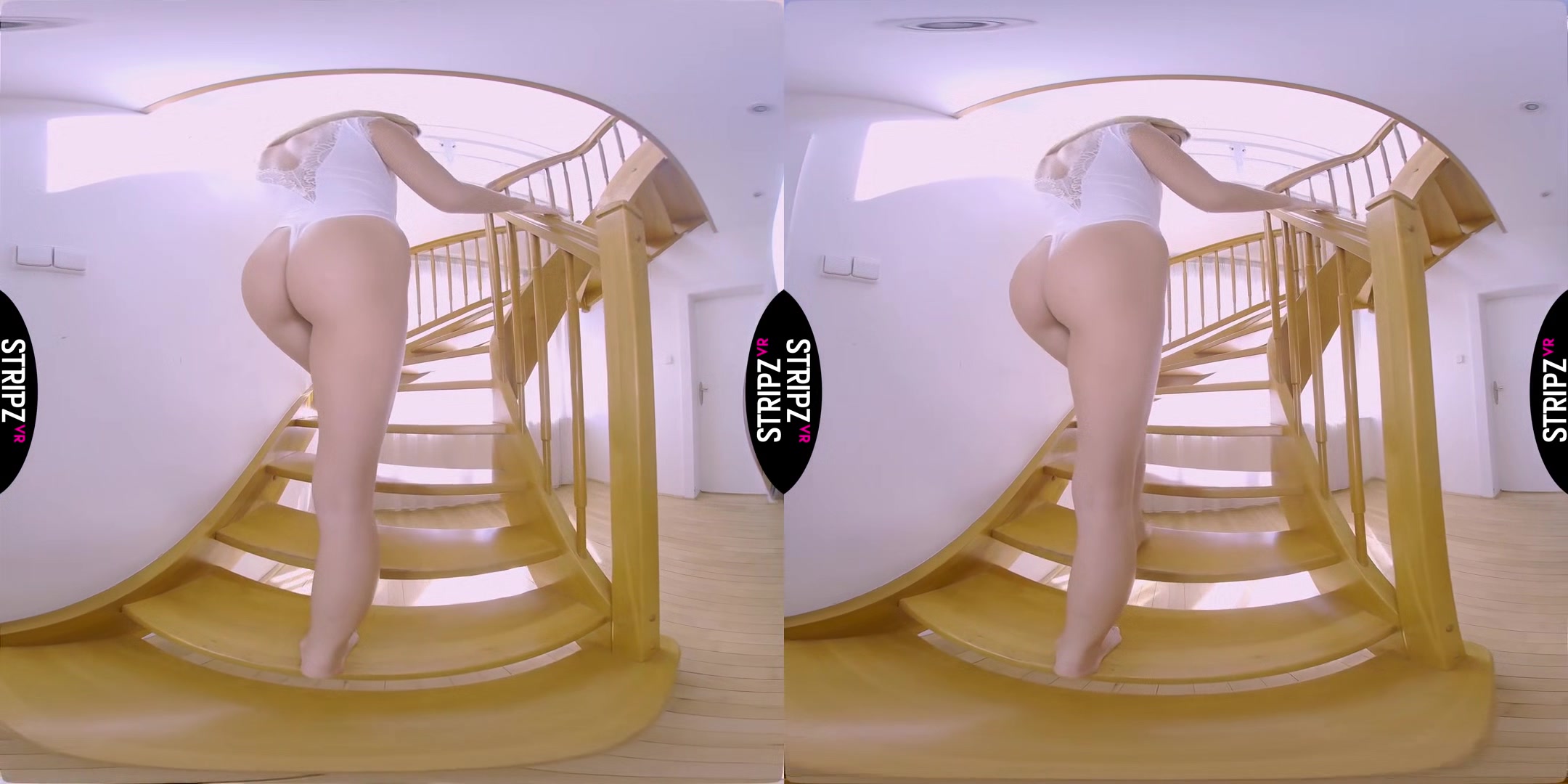 Pussy Power - Amazing Blonde Babe in Lingerie Solo Striptease