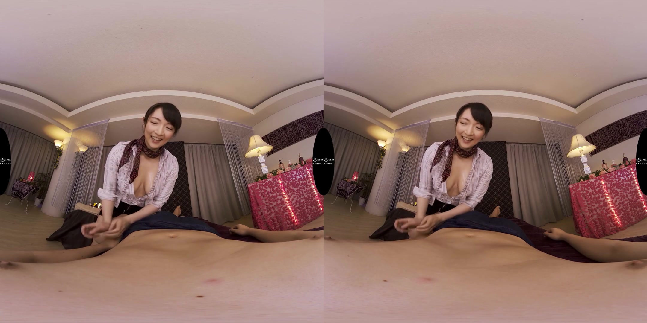 Using the G-Cup Body of your Erotic Esthetician; Big Tits Japanese Massage Parlor Happy Ending and Hardcore Sex