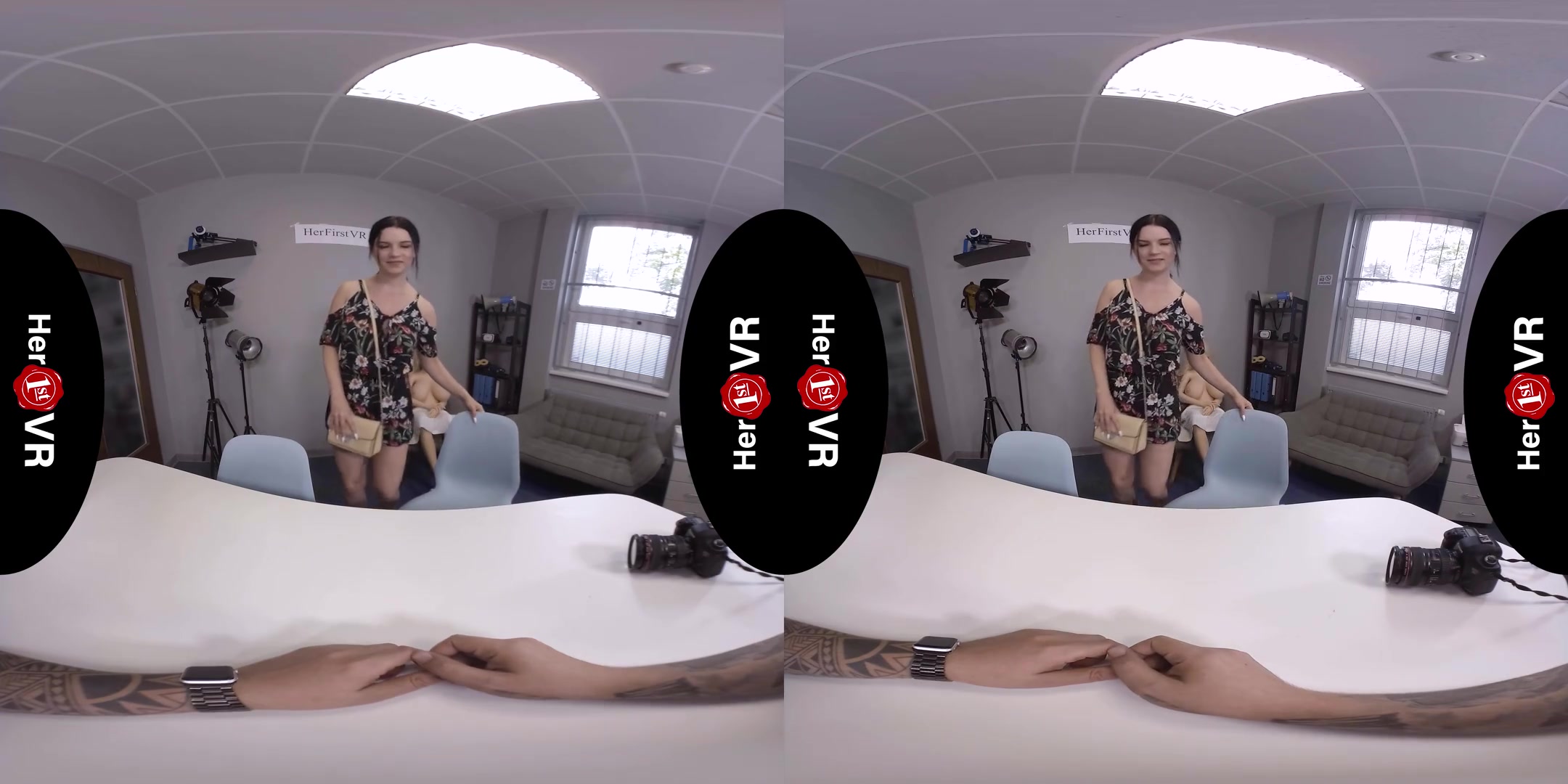 Katarina Rina - VR Casting - Thick Amateur Shaved First Time