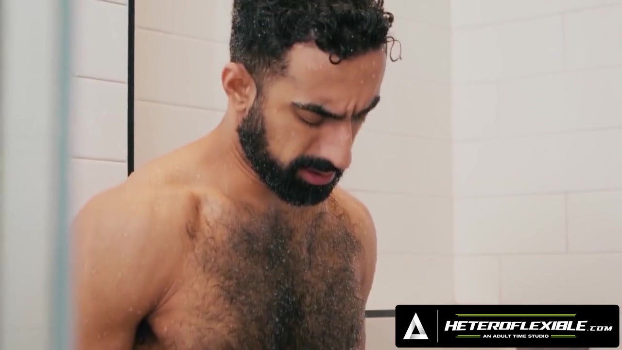 Steamy Shower Blowjob Turns Into Rough Bareback Anal Between Hairy Hunk & Hot Jock