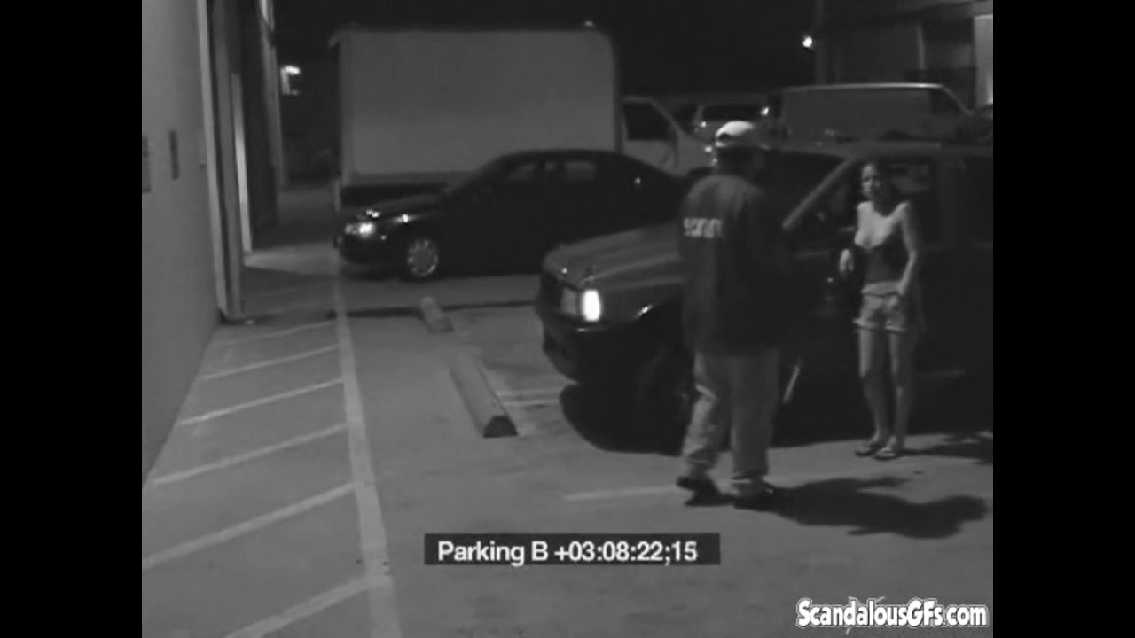 Security Blowjob by Hot Babe Caught on CCTV