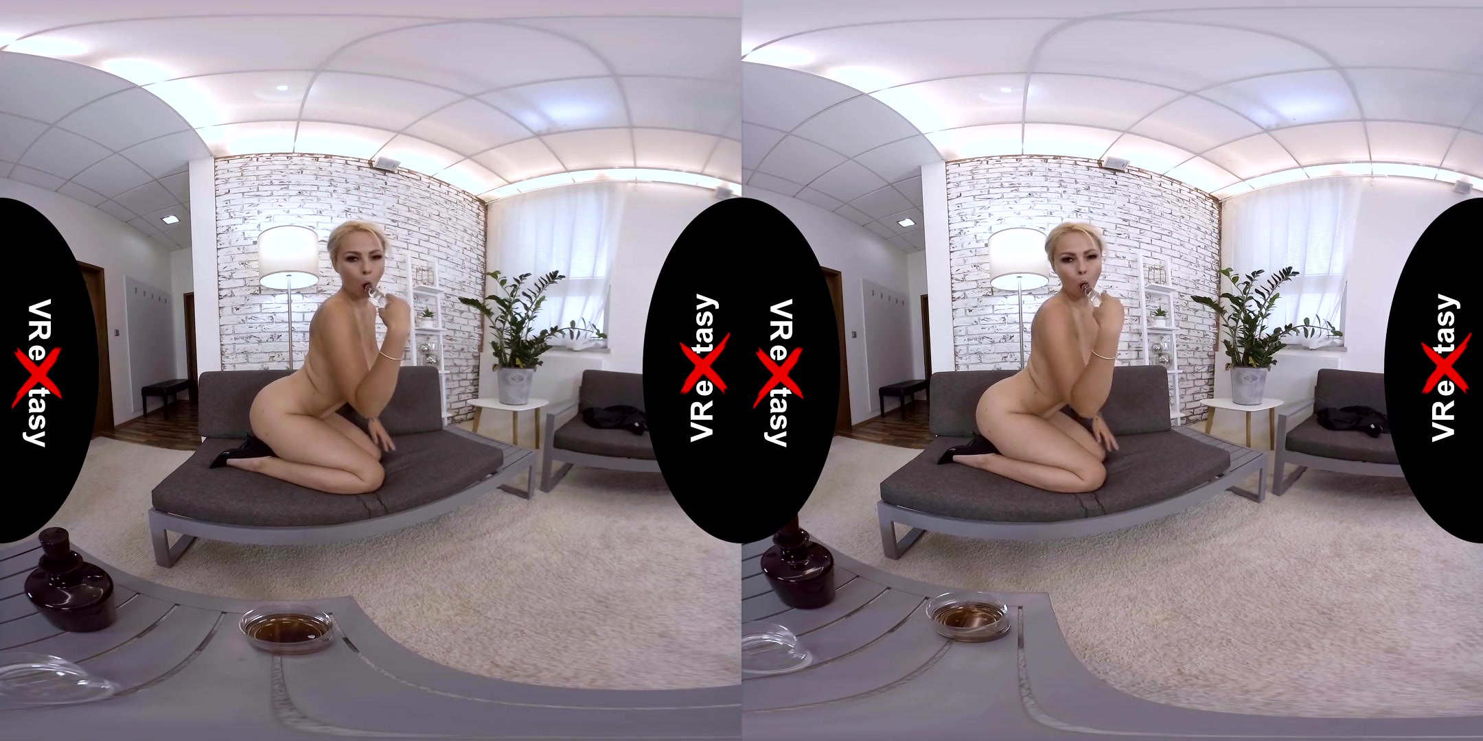 Domino - Milf Solo; Huge Tits Blonde MILF Masturbating VR