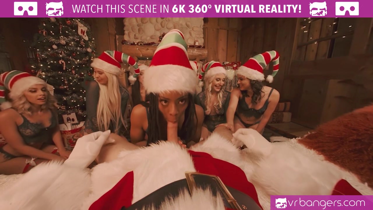 VRBangers Christams Orgy With Abella Danger And Her 7 Sexy Elves