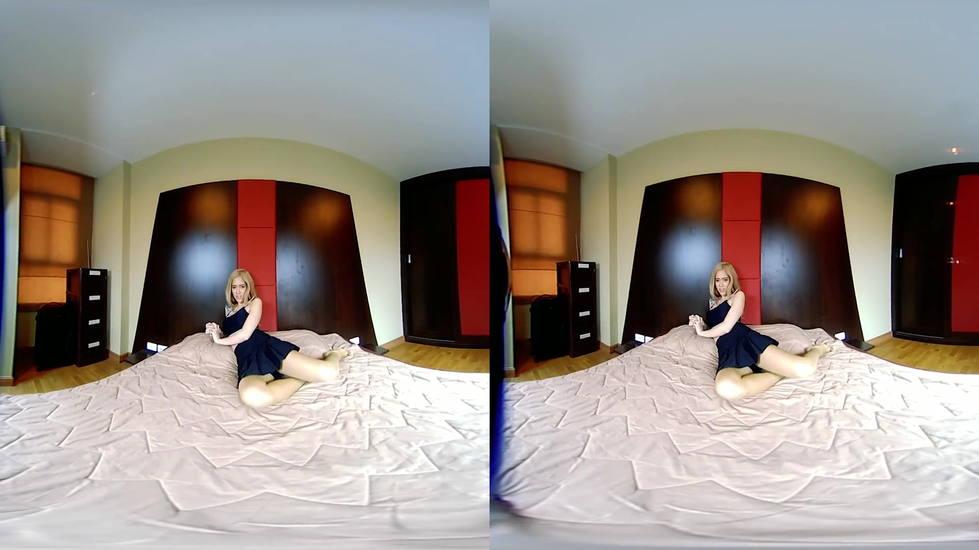 Blonde teen 18+ In Pantyhose Makes You Hot - VRpussyVision