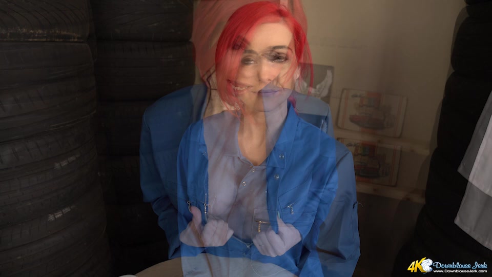 Roxi Keogh in Wank While You Wait - DownblouseJerk
