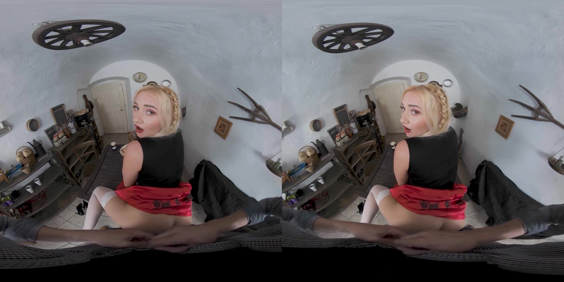 Marilyn Sugar in Little Red Riding Hood: Time to Ride That Lumber Cock! VR Porn Video - VRBangers