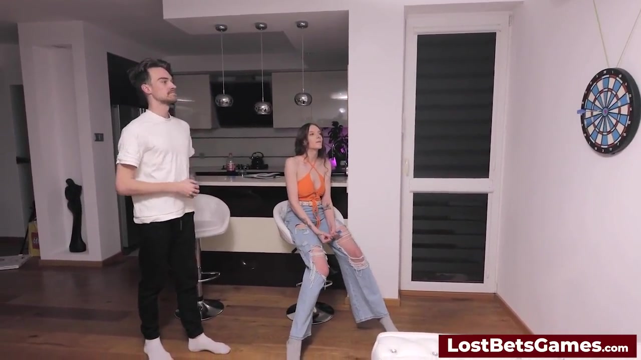 A Great Blowjob As A Reward For Winning A Strip Darts Game