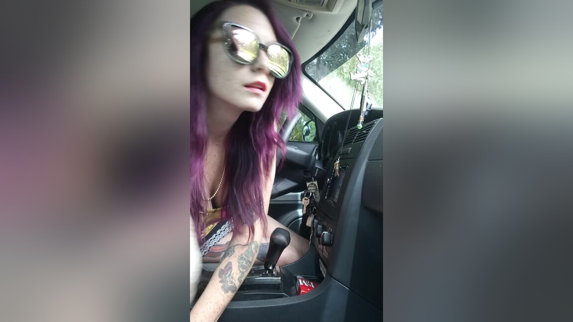 Public Masturbation In A Sports Car At The Park - Ladythetramp