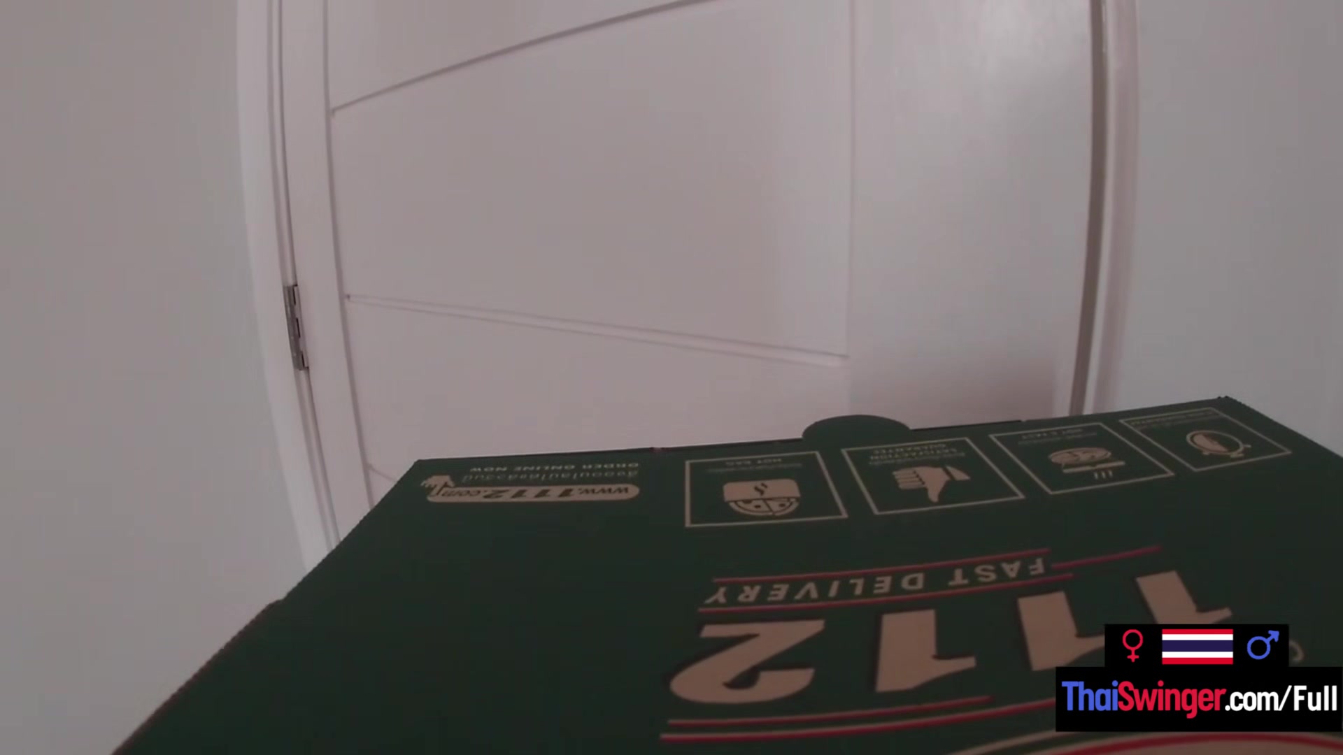 Pizza delivery guy fucks hot Asian amateur teen 18+ who made the order