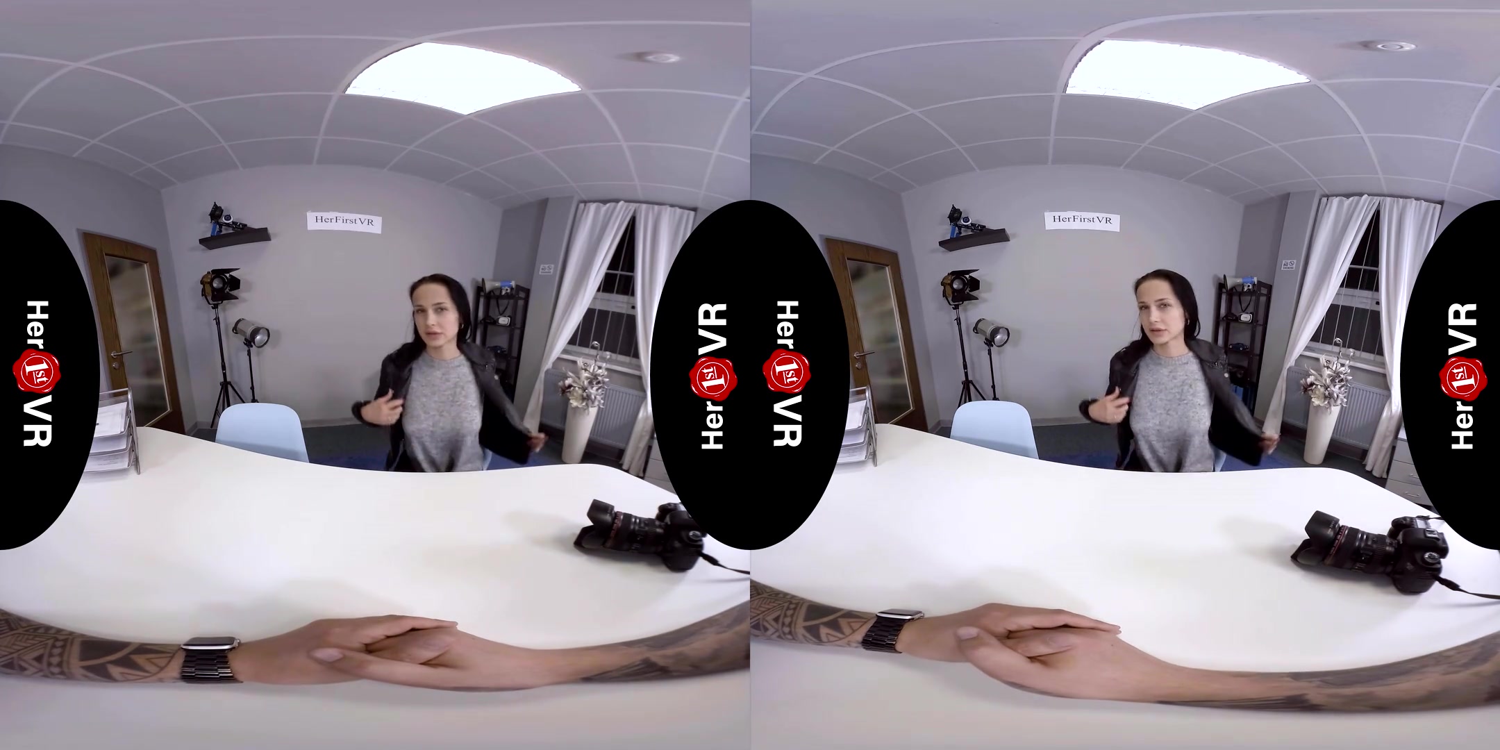 Nicole Love - VR Casting; Amateur Brunette First Timer POV