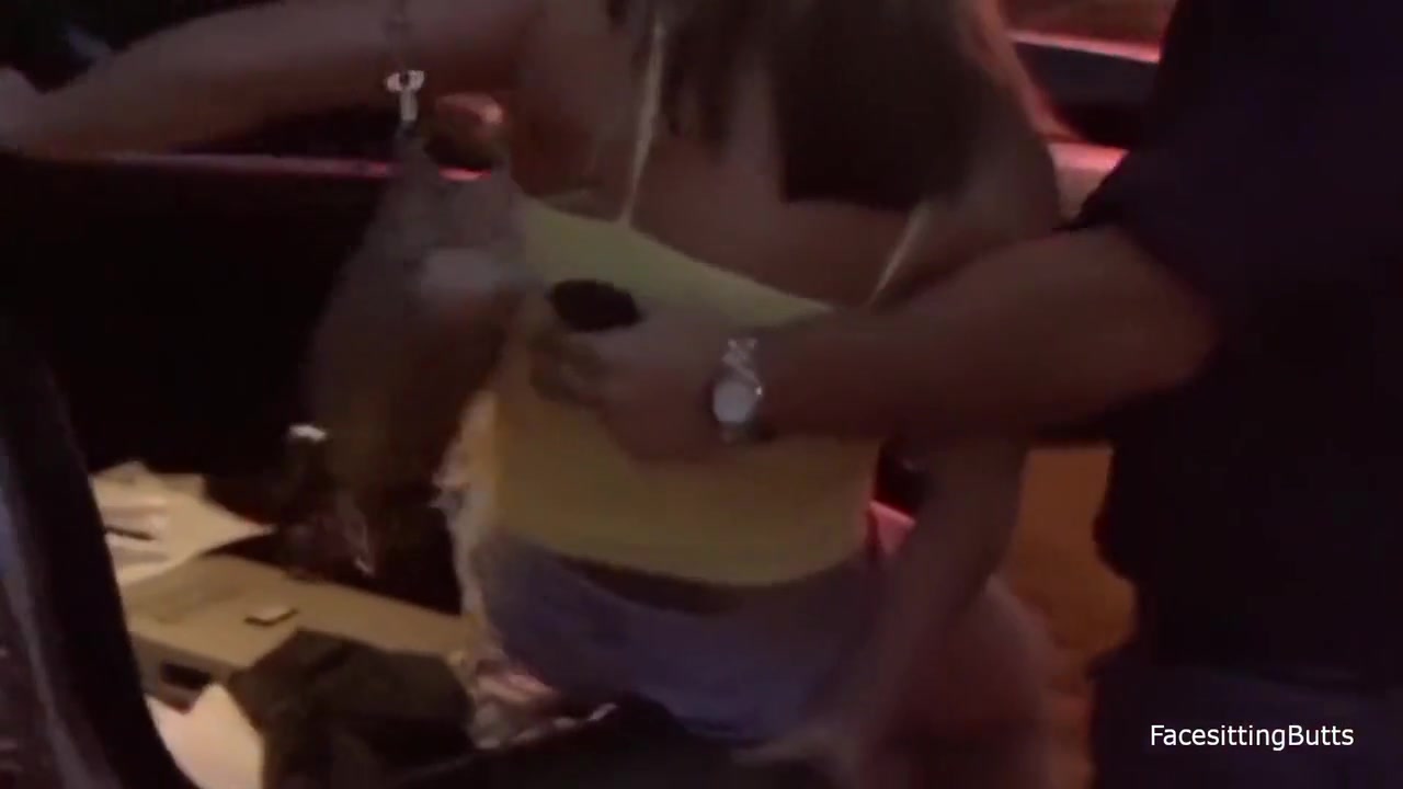 Chubby Blonde With Pierced Nipples Is Picked Up From The Shop And Fucked