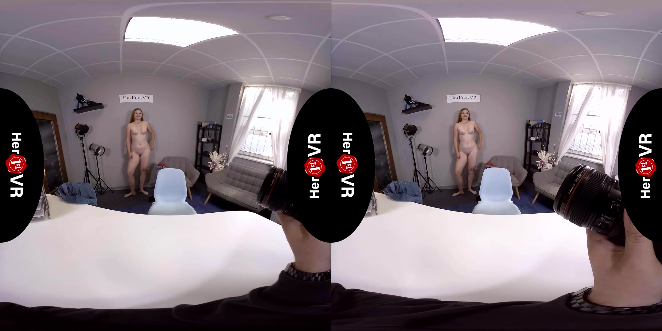 Katie - First VR Casting; Amateur MILF Solo - SexLikeReal