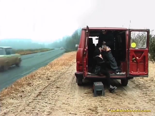 german couple fuck on street