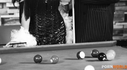 Asian Slut Polly Pons DP'd on Pool Table by 2 Bootlegger Mob Bosses GP2280 - PornWorld